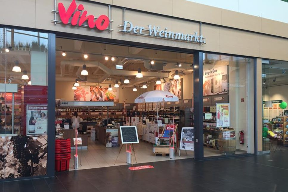 Der Vino Weinmarkt im LUV Shopping Center Lübeck.