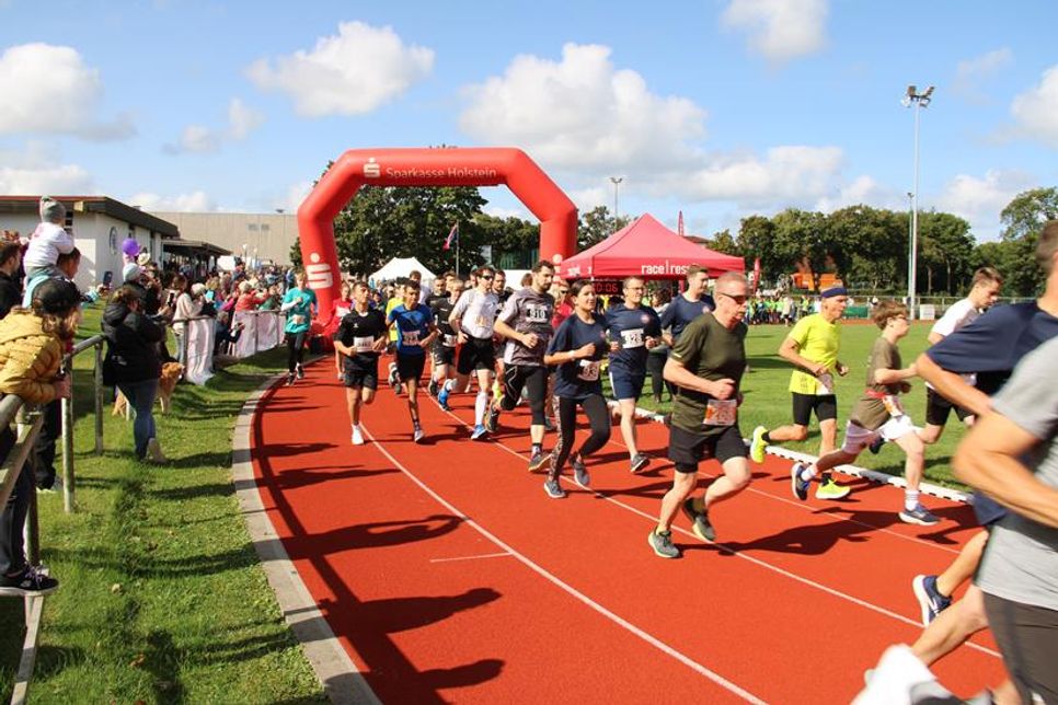 Der Start des 5 km Laufs