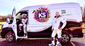 Firmeninhaber Kevin Schnoor (re.) hat sich mit seinem Meisterbetrieb K.S-Design in Neustadt innerhalb kurzer Zeit erfolgreich etabliert. Unterstützt wird er seit Kurzem von Mitarbeiter Sebastian Thiel.