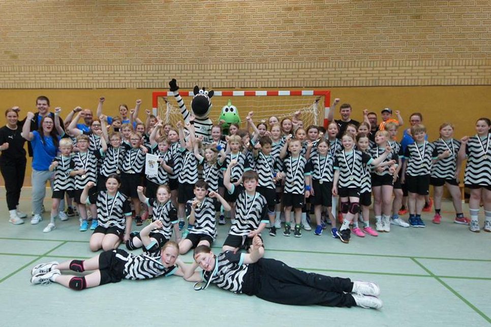 Der Spaß an der Sportart Handball stand im Handball-Camp im Vordergrund.