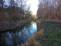 Die hübsche Dahmer Au mäandert durch Wald und Wiesen.