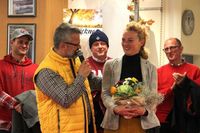 Jürgen Mohr dankte Sabine Niemann und dem eska-Team für die hervorragende Organisation der Modenschau.