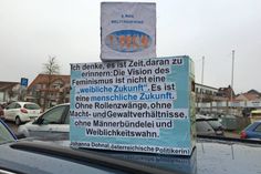 Originelle Botschaft zum Weltfrauentag.