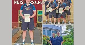 Der deutsche Meister im Kegeln kommt aus Oldenburg in Holstein und heißt Jan Stender, die Bronzemannschaft und das Damen-Doppel.
