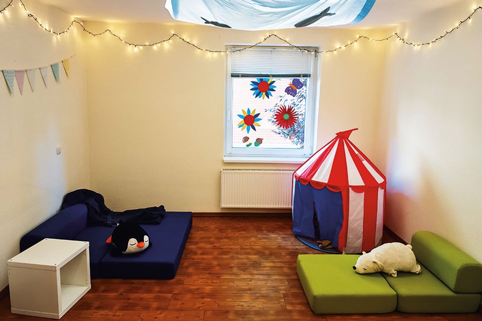 Der neue Ruhebereich.