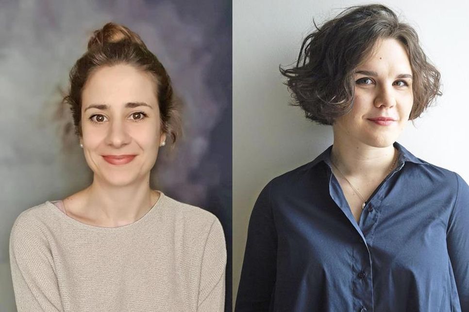 Sopranistin Luise von Bülow und Organistin Sofia Oganesian (re.)