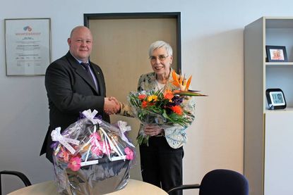 Ein Dankeschön für fast 47 Jahre Treue zum Unternehmen.