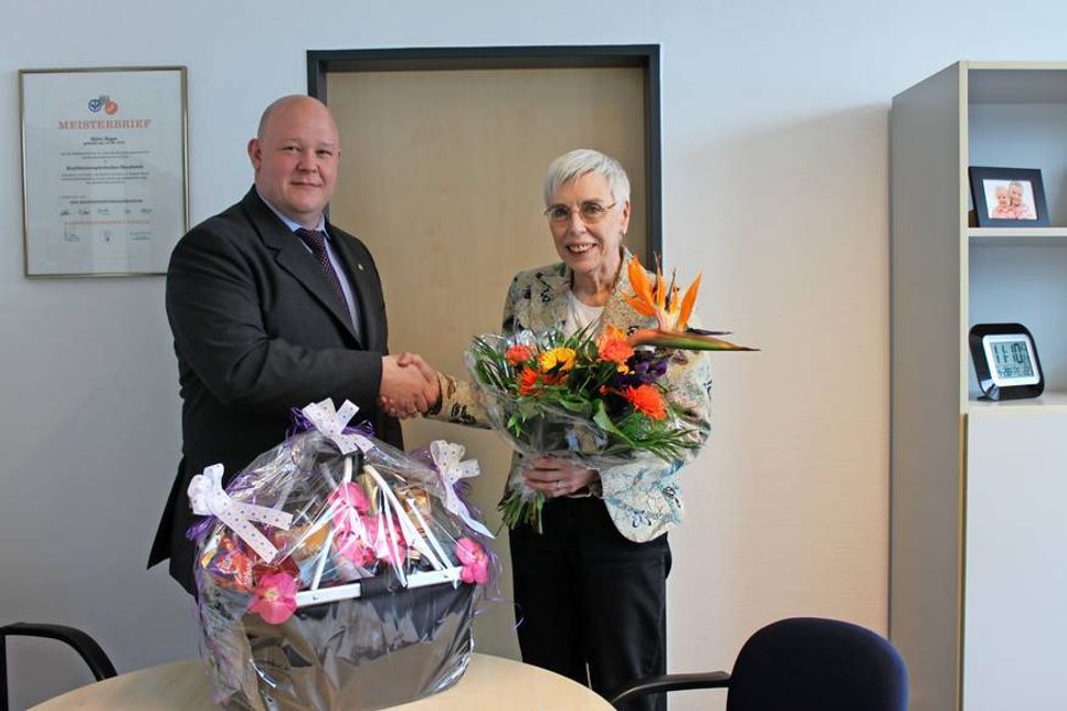 Ein Dankeschön für fast 47 Jahre Treue zum Unternehmen.