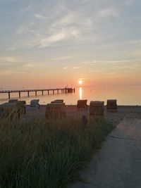 Jens Dedersen hat diesen stimmungsvollen Moment an der Haffkruger Seebrücke erwischt und fotografisch festgehalten.