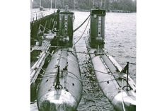Die Ausbildungsboote der U-Boot-Lehrgruppe „U-Hai“ und „U-Hecht“ im Neustädter Hafen.