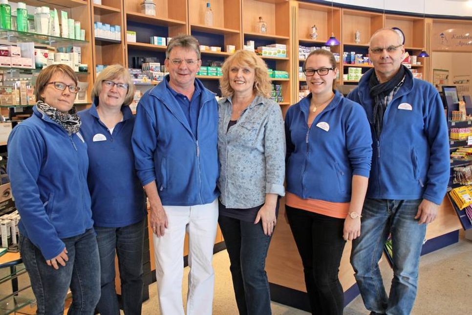 Das Team der Katharinen Apotheke mit Inhaber Joachim Hägemann (3. v. lks.).
