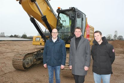 Informierten über das Bauvorhaben: Rainer Granitza, Michael Robien und Dr. Steven Engler (v. lks.).