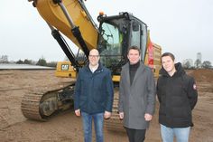 Informierten über das Bauvorhaben: Rainer Granitza, Michael Robien und Dr. Steven Engler (v. lks.).