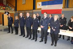 Sieben Beförderungen nahm Kreiswehrführer Michael Hasselmann (v. lks.) vor: Marcel Moldenhauer, Andrea Kaacksteen, Christian Exner, Klaus Hinz, Florian Paasch, Jan-Marco Höppner und Melanie Plambeck.