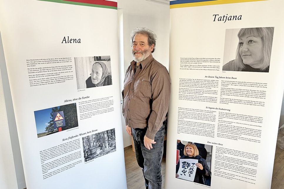 Martin Kastranek hat die Zeitzeugen-Ausstellung für die Heinrich Böll Stiftung realisiert.