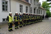 Antreten zur Rettungsübung.