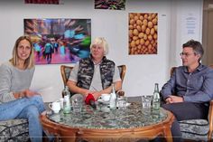 Reporterin Kristina Kolbe hat sich mit Dietmar Baum (mi.) und André Rosinski getroffen, um über das Baltic Film Art Festival zu sprechen.