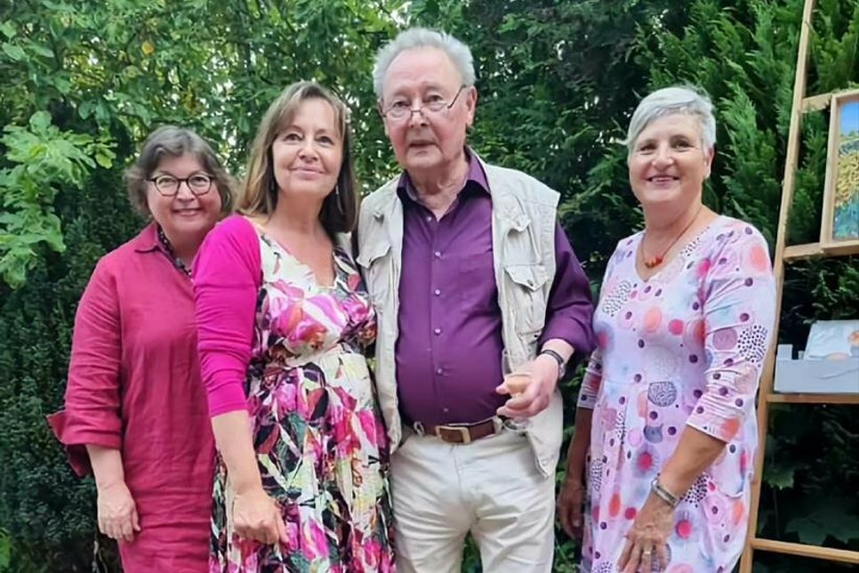 Die vier Künstler haben mit ihrer Aktion für die Tafel große Hilfe geleistet.