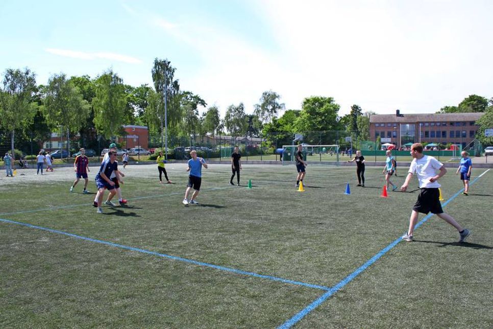 Beim Völkerball war vor allem Reaktionsvermögen gefragt.