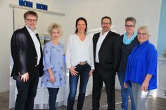 Das kompetente Team mit Jörg Franke, Anja Cuadrado, Maureen Degenhardt, Oliver Grünert, Daniela Schindler und Astrid Keitsch (v. lks.).