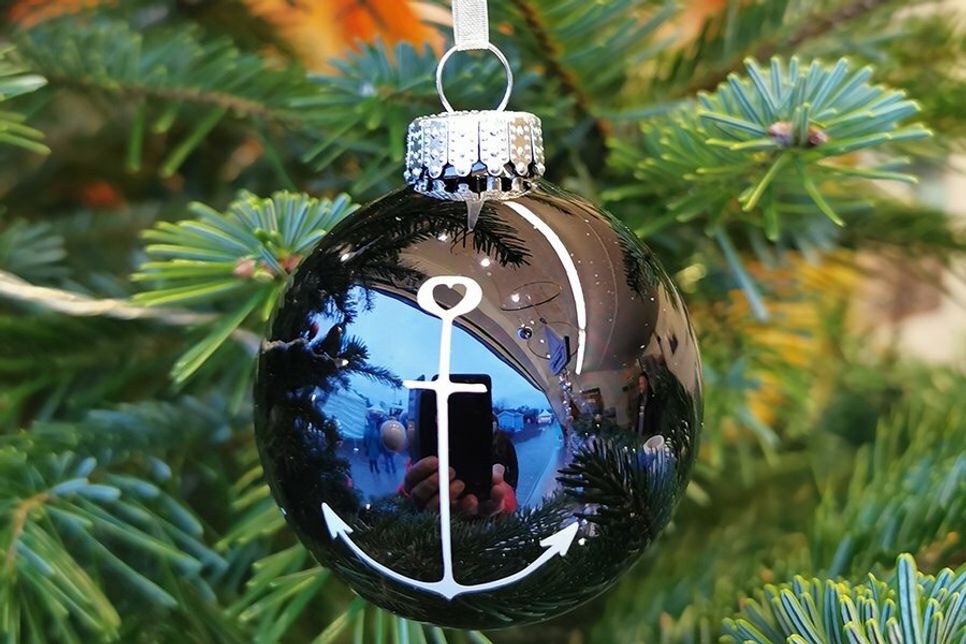 Maritime Weihnachtskugel von &amp;quot;meerverankert&amp;quot;.