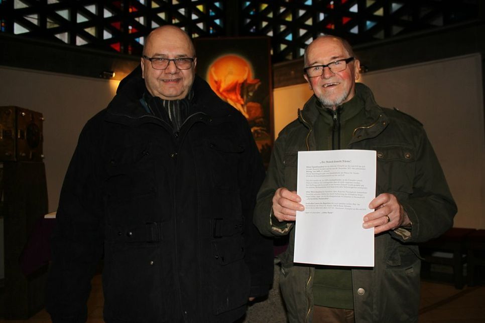 Die Initiatoren: Pastor Andreas Hasse (lks.) und Johann Esser.