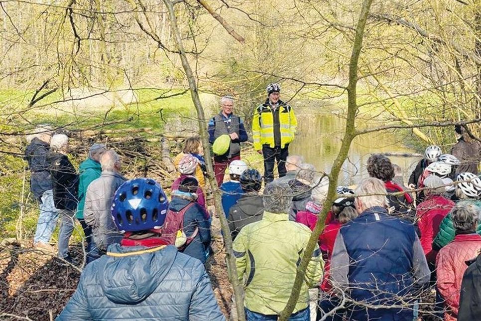 Die Führungen und Fahrradtouren des Umweltbeirates Bad Schwartau und des Gemeinnützigen Bürgervereins zur Renaturierung der Schwartau fanden große Resonanz.