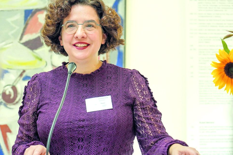 Dr. Miriam Hoffmann vom Museumsverband SH/HH hielt den Festvortrag.