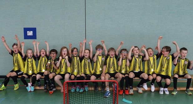 Die U9 Tigers des TSV Neustadt schnupperten erstmals echte Wettkampfluft.