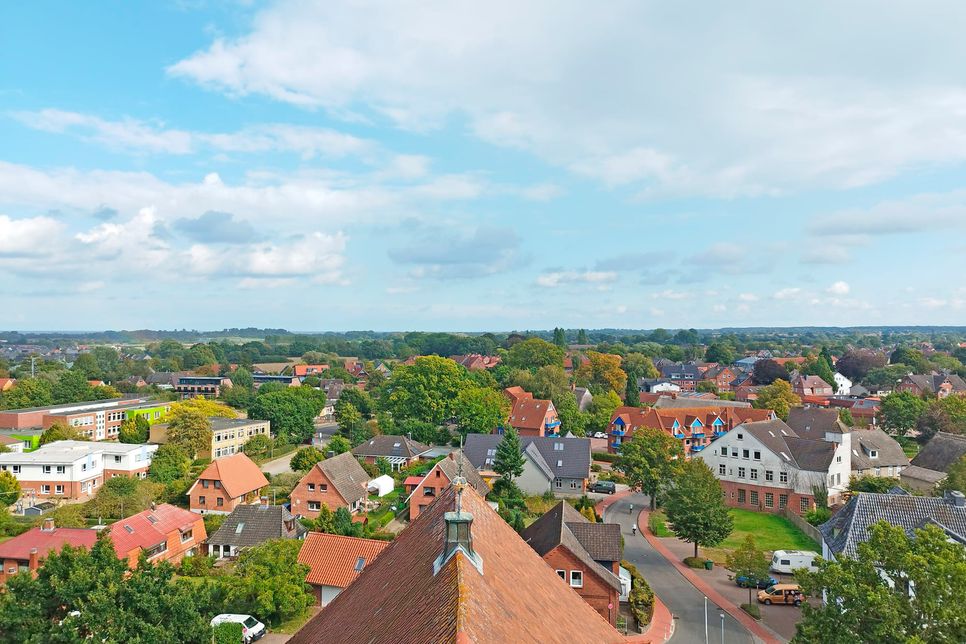 Höhepunkt der Kirchenführung war die Besteigung des Kirchenturms. Belohnt wird der Aufstieg über verwinkelte Treppen mit einem eindrucksvollen Blick.