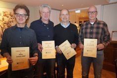 Langjährige Mitglieder: Carsten Nebel, Gunnar Steenbock, Markus Schnoor und Heino Puck (v. lks.).