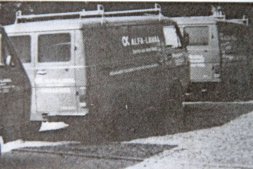 1981 verfügte die Firme Siewert eine stolze Flotte bestehend aus drei Kundendienstfahrzeugen.