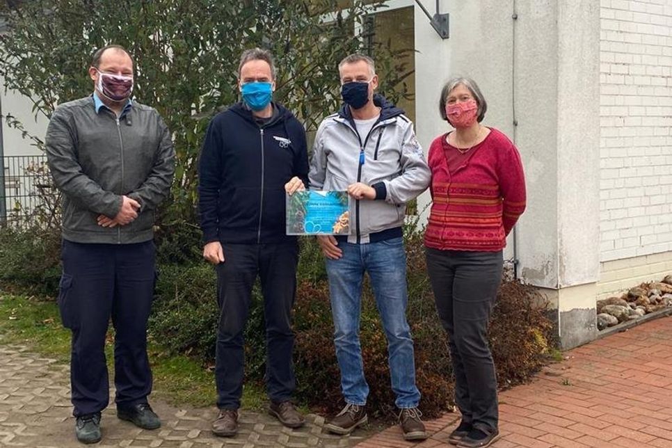 Herr Saddey, Herr Dr. Ortfeld, Herr Kruczynski und Frau Dr. Maasberg-Metzker (v. lks.).