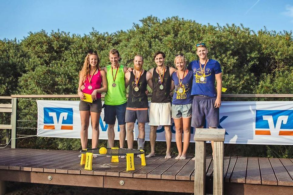 Sieger des diesjährigen Spikeball Turniers.