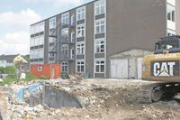 Innerhalb von 14 Tagen wurden die Gebäude zuvor entkernt.