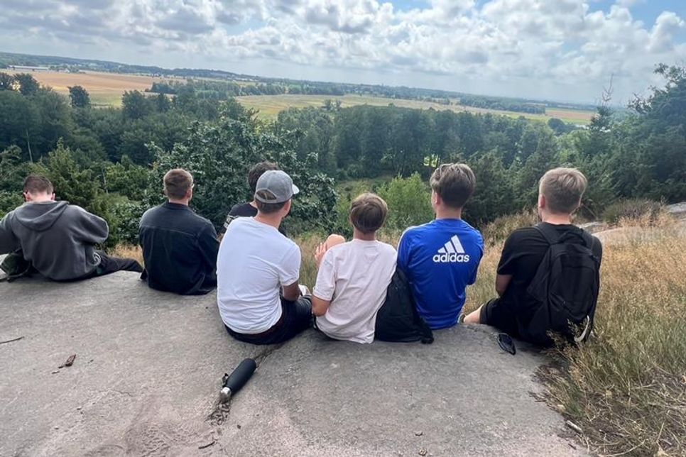 Pause mit besonderem Ausblick.