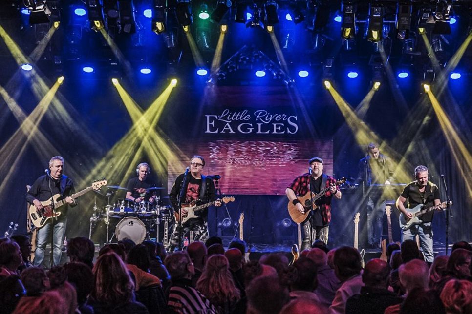 Gutes Songwriting, saubere Harmonien und melodische Rockklänge erwarten die Konzertbesucher der „Little River Eagles“.