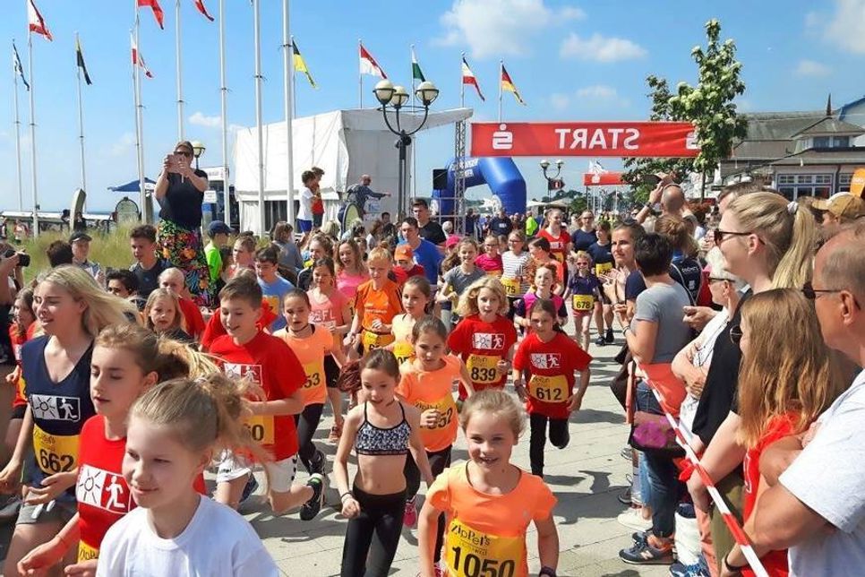 Voller Ehrgeiz kämpften die Kleinen um einen Sieg beim Schüler-Lauf.