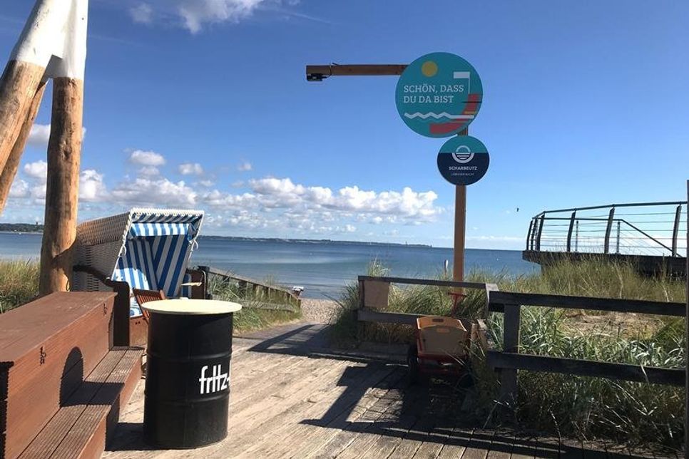Strandticker-Sensor Lübecker Bucht.