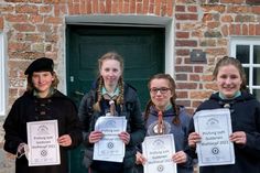 Gold bestanden: Marie Meder, Emma Steinig, Noa Michalski, Anni Siems (v. lks.).