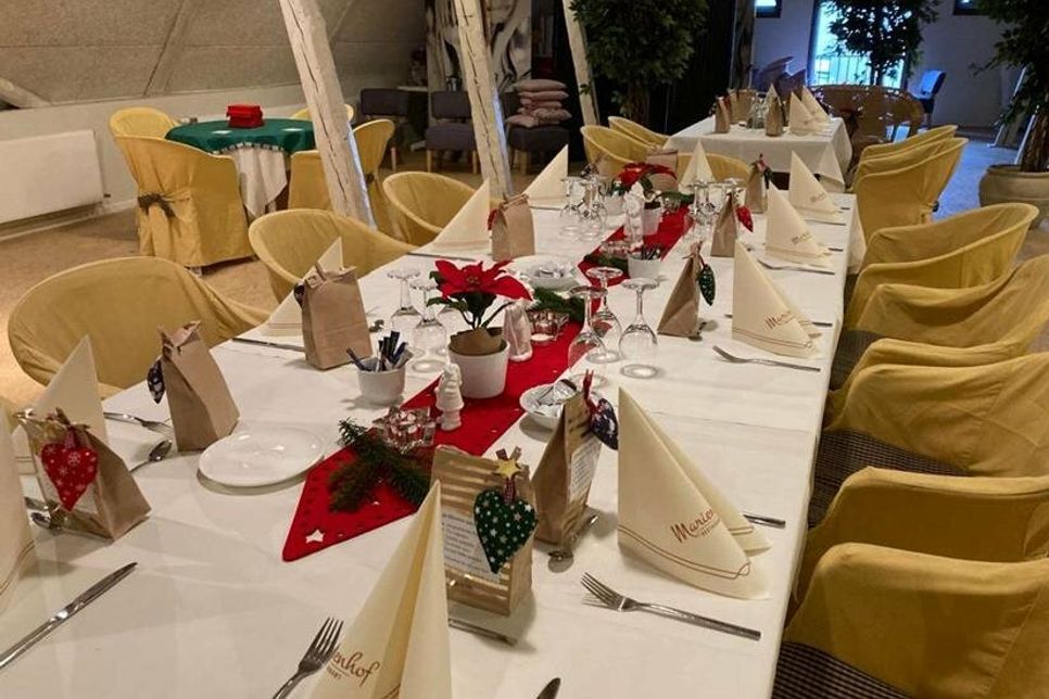 Vorweihnachtliche Feier im Marienhof.
