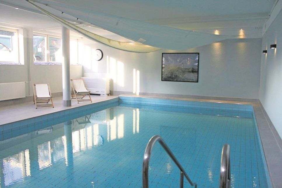 Der Spa-Bereich bietet nicht nur Platz für eine Sauna, sondern auch für ein Schwimmbad.