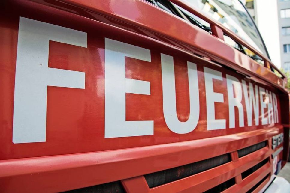 Als die Feuerwehr eintraf, schlugen die Flammen schon aus dem Schornstein.