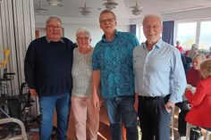 Heinz Tamm, Jutta Tamm, Wolfgang Klein und Bernd Schünemann (v. lks.) von der Seniorenvertretung organisierten das Fest.