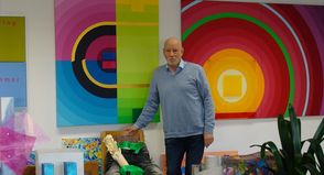 Siegfried Bausch in seinem Atelier in Groß Grönau.