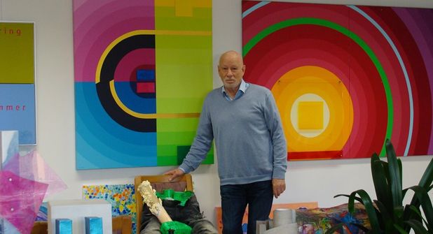 Siegfried Bausch in seinem Atelier in Groß Grönau.