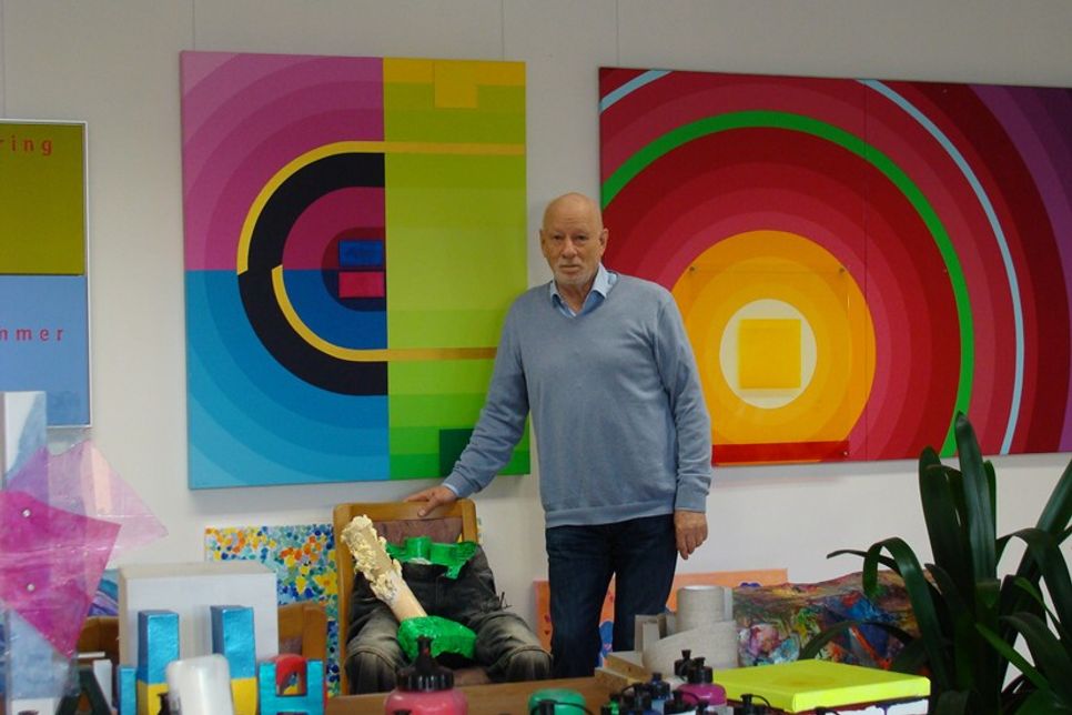 Siegfried Bausch in seinem Atelier in Groß Grönau.