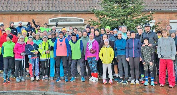 Die Teilnehmer hatten Spaß an der geselligen Sportveranstaltung.