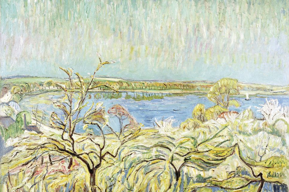 Ein Bild aus der Ausstellung „Rund um den Schwielowsee“, gemalt von Theo von Brockhusen. Foto: Havelländische Malerkolonie/ Leihgabe der Ostdeutschen Sparkassenstiftung gemeinsam mit der Mittelbrandenburgischen Sparkasse in Potsdam