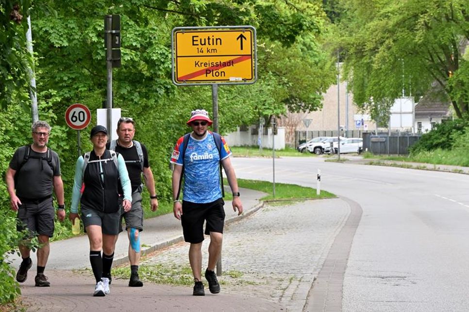 Ortsausgang Plön ist erreicht – noch vier Kilometer bis zum Marktplatz.